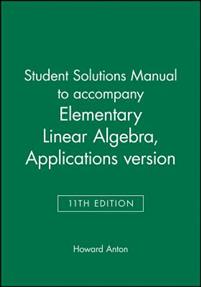 Elementary linear algebra pdf
